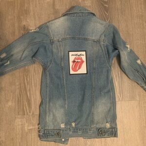 Fashion Nova Kids Denim Jacket with Patch